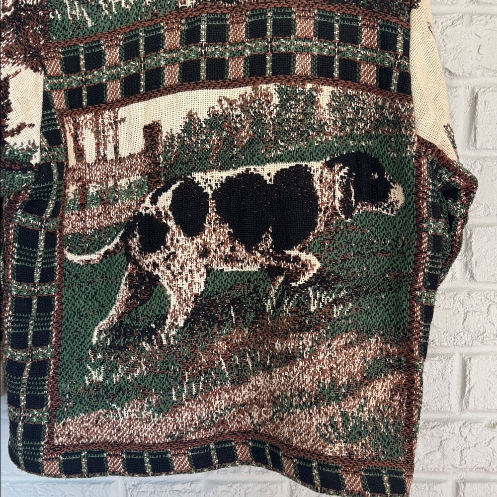 Vintage Hunting Dogs Tapestry Jacket - Picture 11 of 15